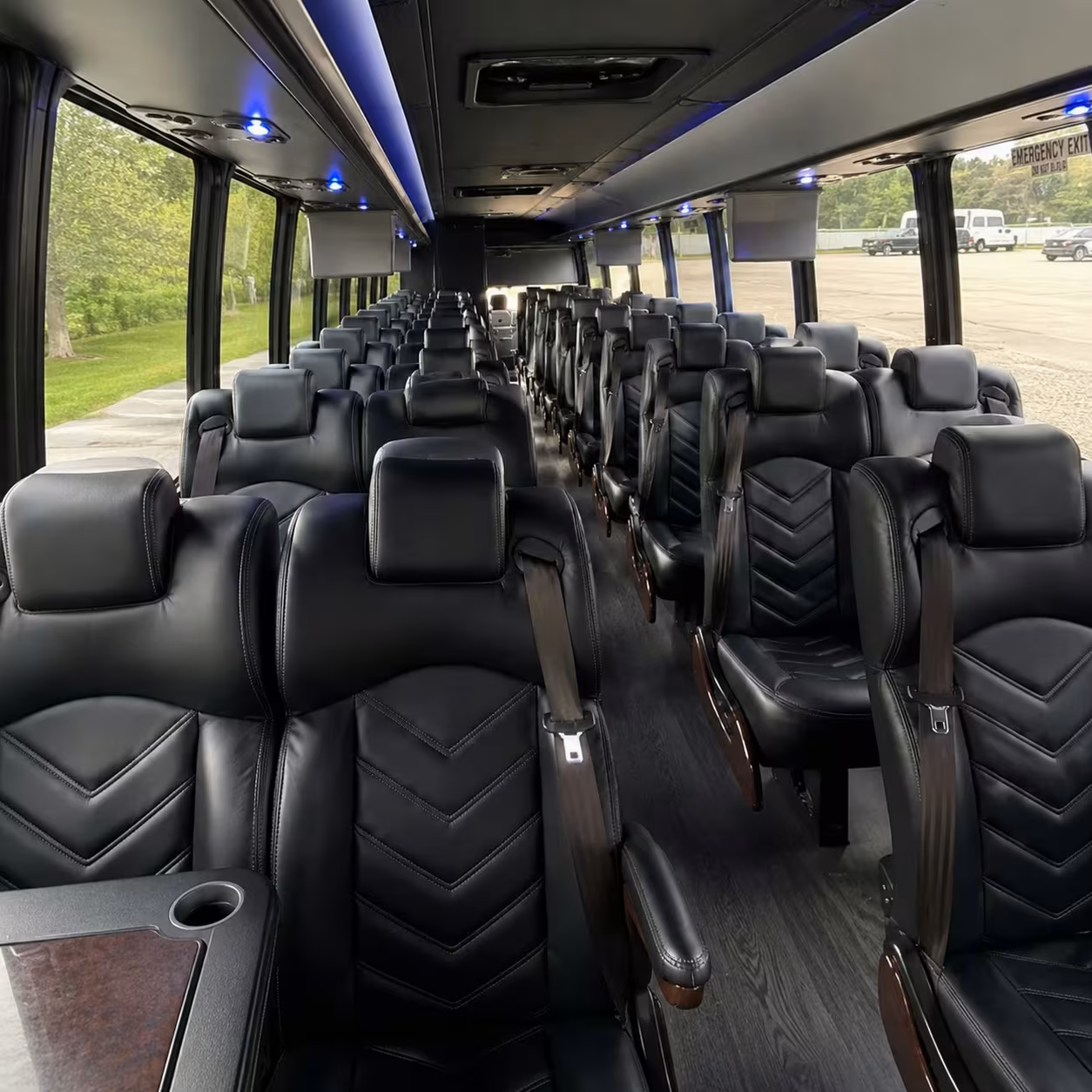 28 passenger minibus interior
