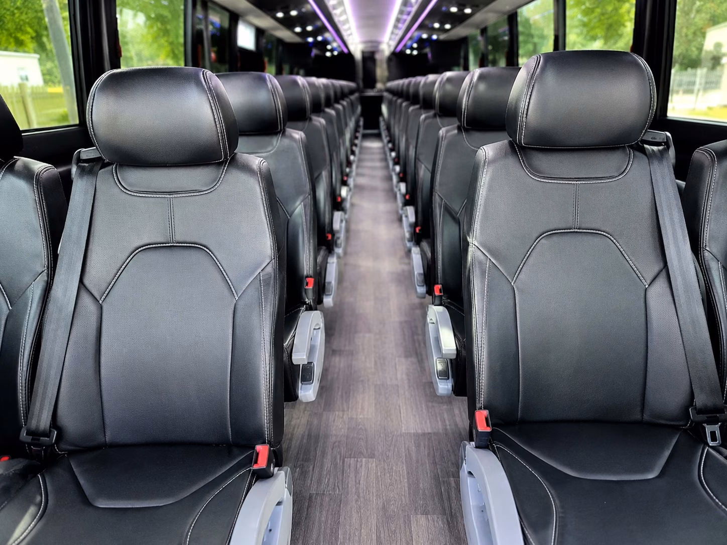 charter bus rentals for multi church events at modesto centre plaza