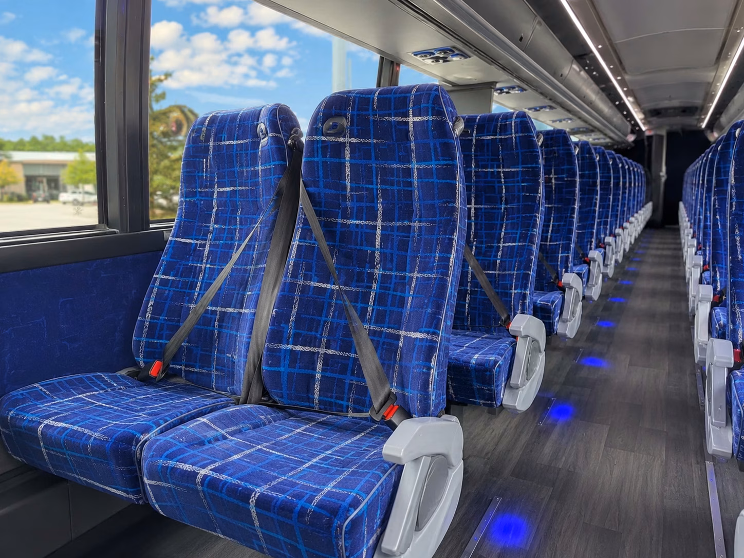 modesto charter bus interior