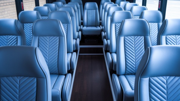 modesto 28 passenger minibus inside