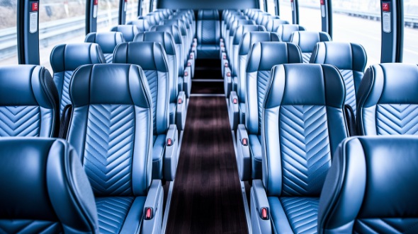 modesto 55 passenger charter bus interior