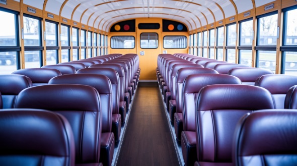 modesto school bus rental inside