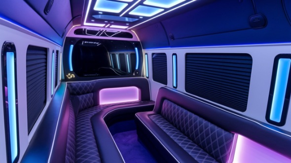 modesto sprinter limo rental inside