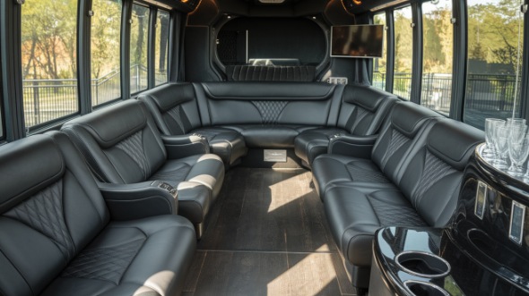modesto sprinter limo rental interior