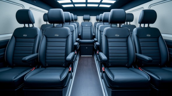 modesto sprinter van with driver inside